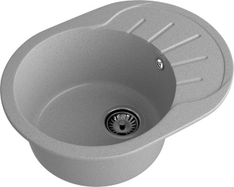 Детальное фото товара: GranFest RONDO GF-R-580 L, мойка, мрамор, серый