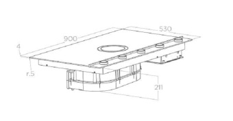 Детальное фото товара: ELICA NIKOLATESLA UNPLUGGED BLIX/F/90