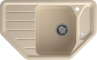 Детальное фото товара: GranFest CORNER GF-C-800 E, мойка, мрамор, кашемир