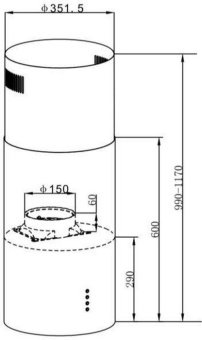 Детальное фото товара: Maunfeld Lee Light Isla 35 Sensor Inox
