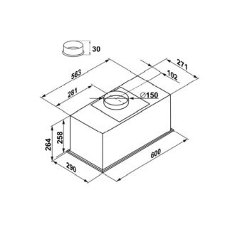 Детальное фото товара: Maunfeld Fantasy 1000ST 60 Black Glass
