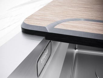 Детальное фото товара: Paulmark NEXT-MULTI SINK 54 UNI, мойка, нержавеющая сталь брашированная