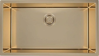 Детальное фото товара: ALVEUS QUADRIX MONARCH 60 BRONZE, мойка, нержавеющая сталь, бронза