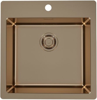 Детальное фото товара: ALVEUS PURE MONARCH 30 new COPPER FS, мойка, нержавеющая сталь (с выпуском без сифона)