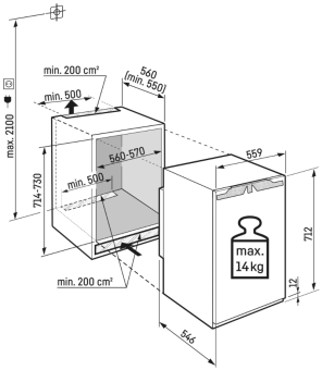 Детальное фото товара: Liebherr IXRF 5625-22 001 набор (состоит из IRBc 4120 и IFNd 3503)