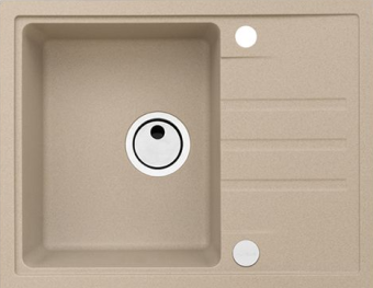 Детальное фото товара: ALVEUS INTERMEZZO 30 GRANITAL BEIGE- G55, мойка, гранит, бежевый (в комплекте с сифоном 1117292)