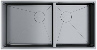 Детальное фото товара: Omoikiri Taki 85-2-LB-U/IF-IN Side, мойка, нержавеющая сталь