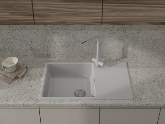 Детальное фото товара: GranFest URBAN 678L, мойка, гранит, серый