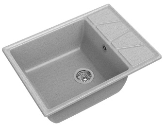 Детальное фото товара: GranFest VERTEX GF-V-680L, мойка, мрамор, серый
