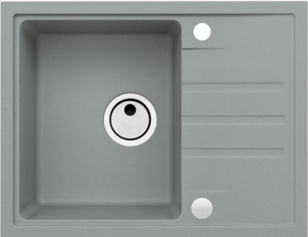 Детальное фото товара: ALVEUS INTERMEZZO 30 GRANITAL CONCRETE- G81, мойка, гранит, серый (в комплекте с сифоном 1117292)