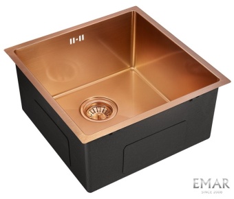 Детальное фото товара: Emar EMB-131 PVD Nano Coppery, мойка, нержавеющая сталь, медь
