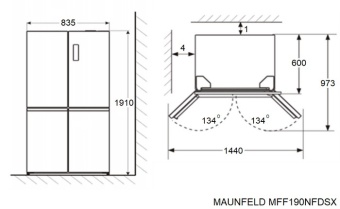 Детальное фото товара: Maunfeld MFF190NFDPW