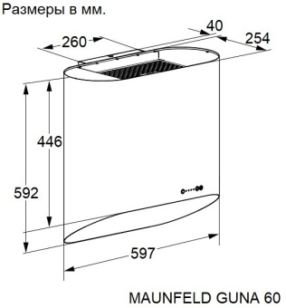 Детальное фото товара: Maunfeld GUNA 60 Black/Anthracite with Pink Gold