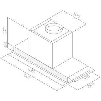 Детальное фото товара: ELICA HIDDEN 2.0 IX/A/72