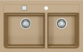 Детальное фото товара: ALVEUS GRANITAL ATROX 50 BEIGE - G55, мойка, гранит, бежевый (в комплекте с сифоном 1132822)