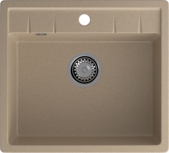 Детальное фото товара: GranFest QUADRO GF-Q-561, мойка, мрамор, песочный
