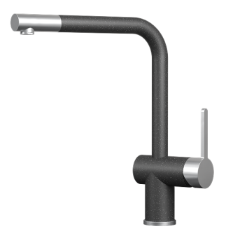 Детальное фото товара: GRANULA 5017 смеситель, гранит, черный