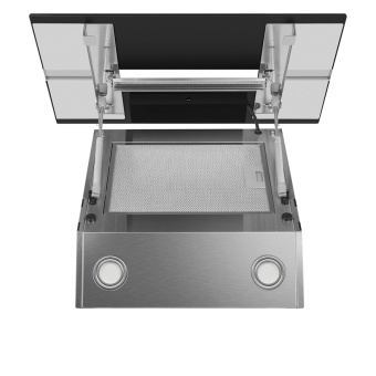 Детальное фото товара: Maunfeld MERSEY 60 нержавеющая сталь/черное стекло