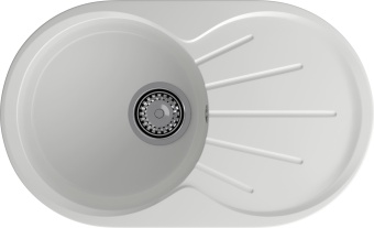 Детальное фото товара: GranFest RONDO GF-R-750 L, мойка, мрамор, иней