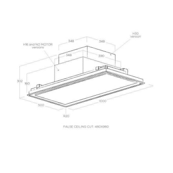 Детальное фото товара: ELICA ILLUSION NO MOTOR WH/A/100
