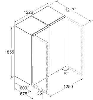Детальное фото товара: Liebherr XRF 5220-22 001 набор (состоит из SRd 5220 + SFNd 5227)