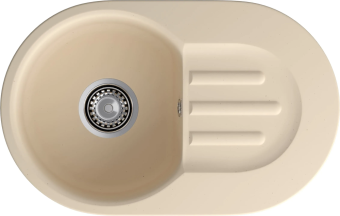 Детальное фото товара: GranFest GF-SMART 685 L, мойка, мрамор, бежевый