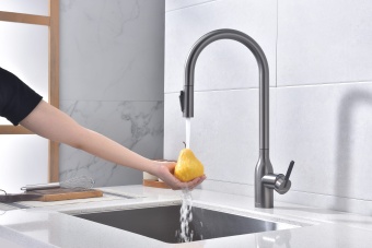 Детальное фото товара: Paulmark Universal, смеситель, брашированная сталь