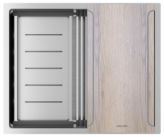 Детальное фото товара: Paulmark NEXT-MULTI SINK 54 UNI, мойка, нержавеющая сталь брашированная